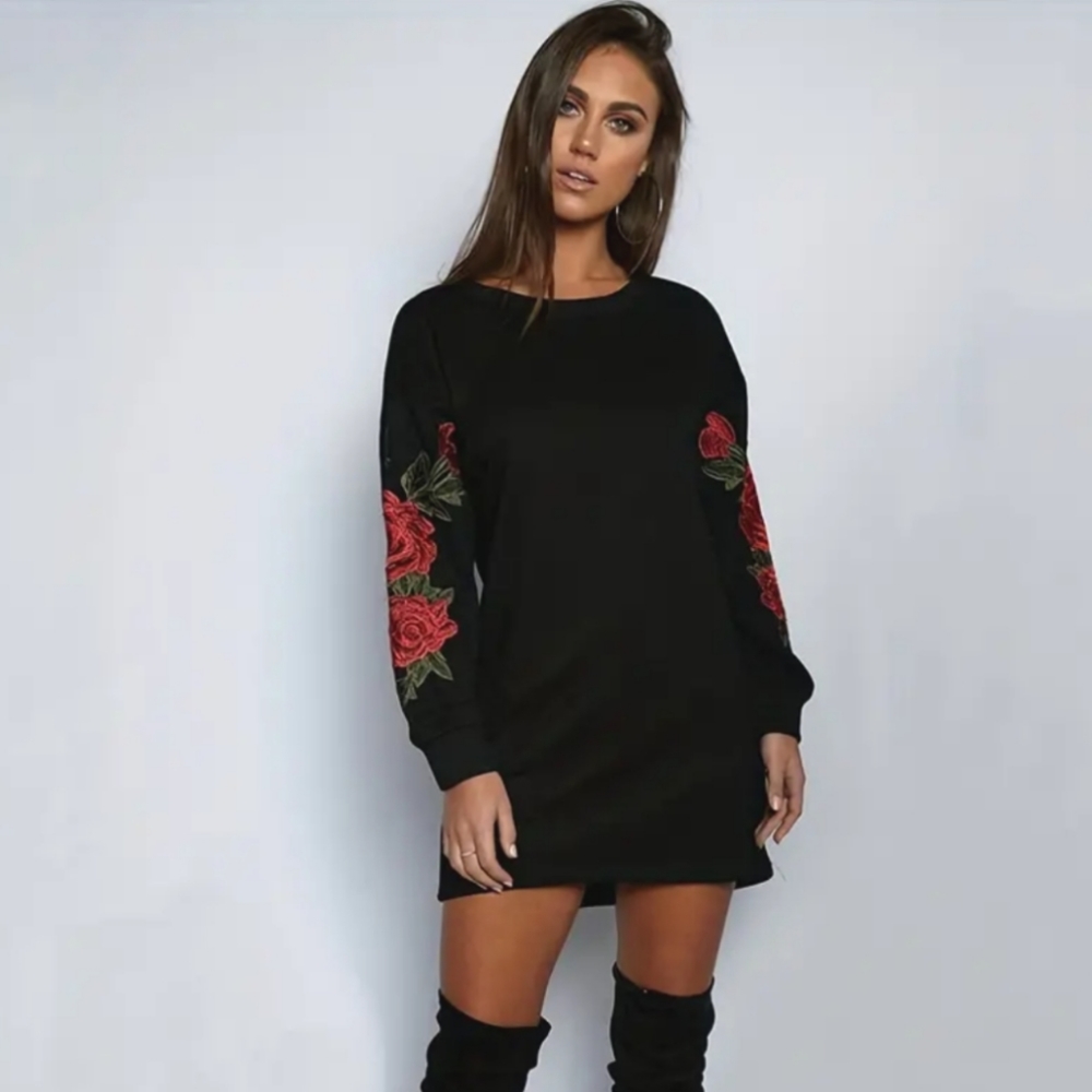 🌹Rose sleeve dress